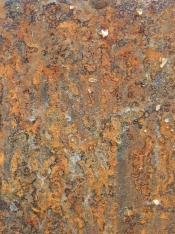 Rust patina by Hannah Woodhouse using local french sea salt